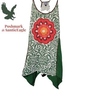 Mexicali Blues of Maine Cotton Tank Floral Medallion Print Size Large